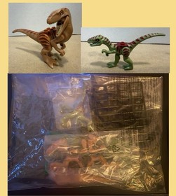 LEGO DINO 5887 DEFENSE HQ lot of 2 RAPTOR DINOSAUR JURASSIC PARK MINIFIG Sealed