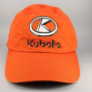 Kubota Hat Cap Adjustable Strapback Orange K-Products Tractor Farm Farming Mens - Picture 1 of 9