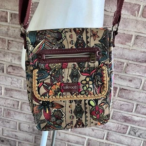 Sakroots Artist Circle Spirit Desert Owl Flap Messenger Crossbody (L401) - Bild 1 von 8