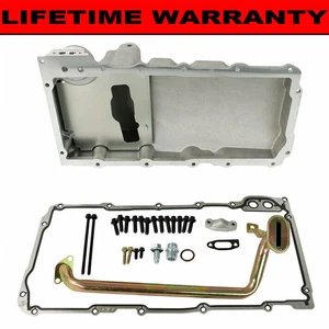 LS Swap Aluminum Oil Pan Retrofit Low Profile For LS1 LS2 LS3 4.8 5.3 6.0 US - Picture 1 of 11