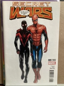 SECRET WARS #9 MARVEL 2016 PICHELLI 1:25 VARIANT * - Picture 1 of 6