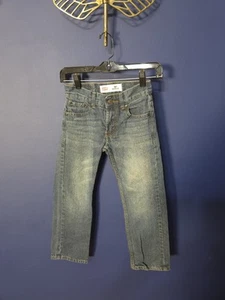 Levi's 505 Boys Jeans Straight Leg Youth Boy's Size 8 Slim Reg 22x22 Blue Denim - Picture 1 of 7