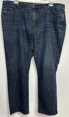 Coldwater Creek - Straight Leg Dark  Rinse Jeans - Comfy Stretch - Plus Size 26W - Image 1 of 4