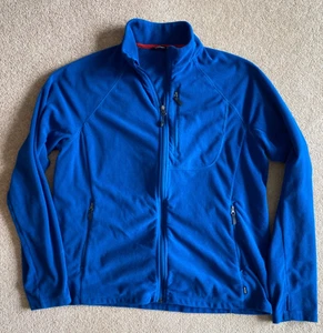 ROHAN MICROGRID STOWAWAY FLEECE JACKET BLUE L LARGE - Picture 1 of 6