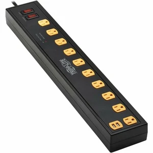 Tripp Lite Protect It! 10-Outlet Surge Protector with Swivel Light Bars - 5-15R - Picture 1 of 6