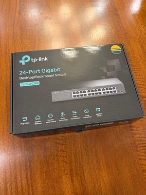 TP-LINK TL-SG1024S 24 Port Ethernet Switch - open box, almost brand new. omada - Image 1 of 4