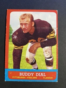 1963 Topps Football Buddy Dial Pittsburgh Steelers SP Card #124 - Picture 1 of 2