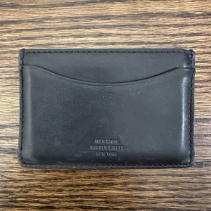 Jack Spade Leather Mens Designer Slim Card Case Wallet RARE - Free Shipping - Picture 1 of 4