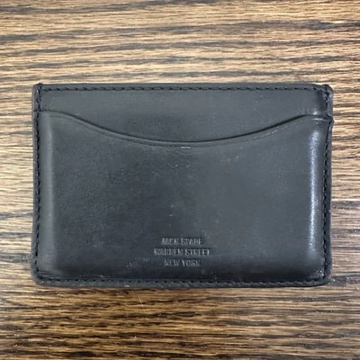 Jack Spade Leather Mens Designer Slim Card Case Wallet RARE - Free Shipping - Image 1 of 4