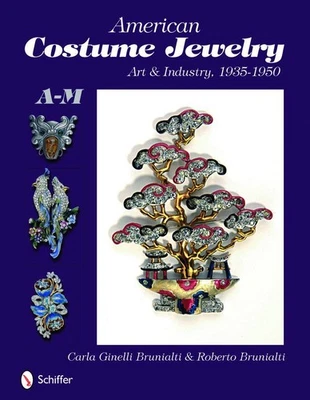 Vintage American Costume Jewelry Guide V1 Makers A-M 1935-50 Rhinestones & More - Image 1 of 4
