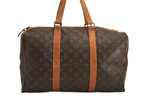 Authentic Louis Vuitton Monogram Sac Souple 45 Hand Boston Bag Old Model 6090M - Picture 1 of 10