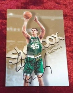 1998-99 Skybox Autographics Andrew DeClercq Signed Card Boston Celtics - Bild 1 von 1