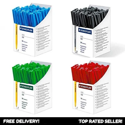 Staedtler STICK 430 Kugelschreiber Fein/Medium Schwarz Blau Rot Grün - Bild 1 von 4
