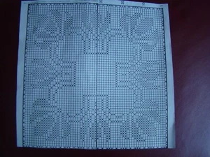 Nr. 32 Häkelvorlage oder Stickvorlage ca. 26x25 cm - Bild 1 von 1