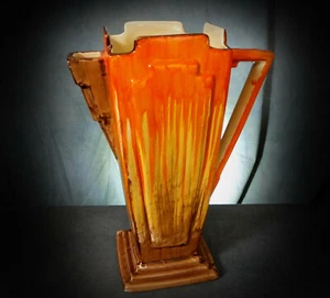 RARE LARGE WADE HEATH CASTILE 15 ART DECO ANGULAR HAND PAINTED JUG - Picture 1 of 6