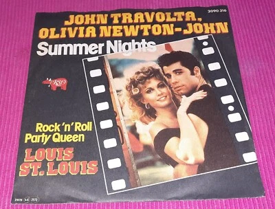 John Travolta Olivia Newton-John - Summer Nights - Grease - Single Vinyl 7" (67) - Bild 1 von 2