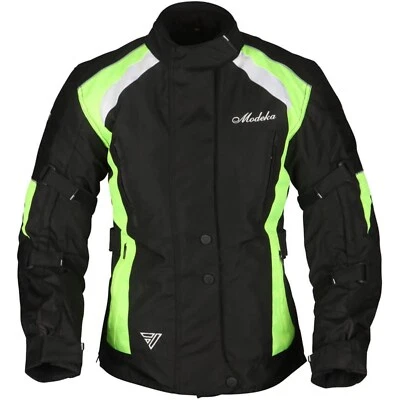 Modeka Janika Lady Gr. 34 Damen Motorrad Jacke wasserdicht Touring schwarz-gelb - Bild 1 von 3