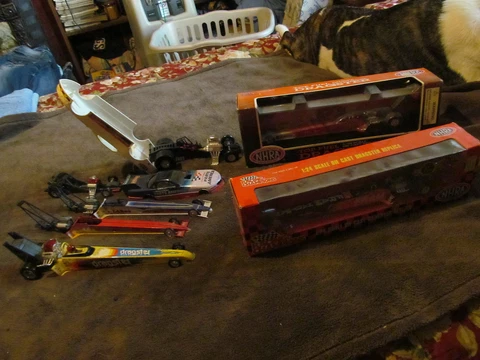 2 Fabulous Vintage Top Fuel Dragsters NIB & 5 Other Cars - Funny Cars & Dragster Cover
