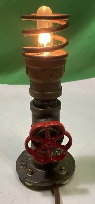 VTG Industrial Table Lamp Water Pipe Desk Light Hand Crafted- assembled In U.S.A - Image 1 of 4