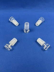 Normschliff Stopfen Hohlglas Sechskant NS 19/26 Schott Duran 5 Stk Laborglas Neu - Bild 1 von 1