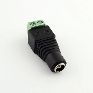 5.5mm x 2.5mm Female DC Power LED CCTV Video Balun Terminals Adapter Connector - Picture 1 of 7