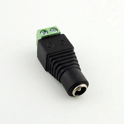 5.5mm x 2.5mm Female DC Power LED CCTV Video Balun Terminals Adapter Connector - Image 1 of 4