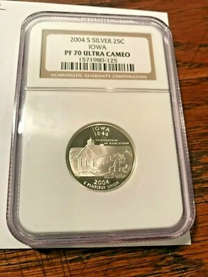 2004-S Iowa Silver State Quarter NGC PF70 Ultra Cameo #18993 - Image 1 of 2