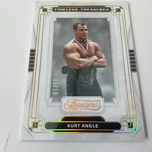 2023 Panini Chronicles WWE - Timeless Treasures Holo Gold TT-6 Kurt Angle 3 /10! - Picture 1 of 2