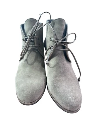 Stuart Weitzman Kalahari Hidden Wedge Bootie Taupe Suede Lace-up Boot Size 8M - Image 1 of 4