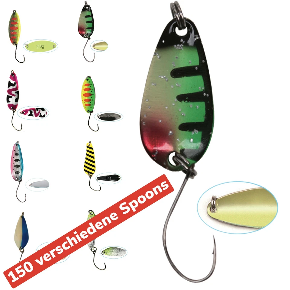 Forellenköder Trout Spoons für Forelle Paladin | Blinker Forellenblinker Köder - Bild 1 von 1