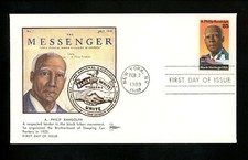 US FDC #2402 Gill Craft 1989 New York NY A. Philip Randolph Black Heritage 