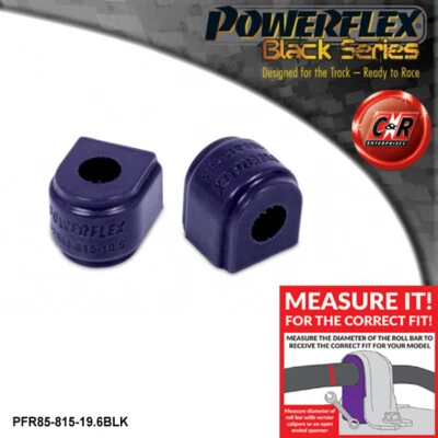 Powerflex Black RR Roll BAR Cojinete 19.6mm Para VW Touran (17 PFR85-815-19.6BLK - Imagen 1 de 4