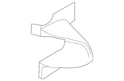 Genuine Ford 2011-2013 Fiesta Radiator Support Air Deflector Lower AE8Z-8311-B - Image 1 of 4