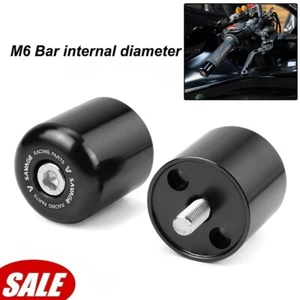 M6 Handle Bar Ends Plugs Slider Hand Grip For SUZUKI GSXR600 GSXR750 GSXR1000 - Picture 1 of 9