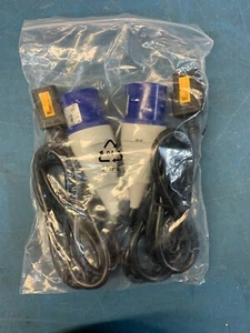 WALTHER 210 306 16A-6H 230V 20A-5H 250VAC (2 PLUGS)  PWR CORDS FOR InRow CHILLER - Picture 1 of 4