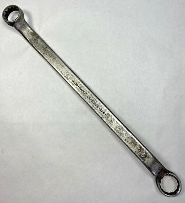 老式 Wards Lakeside 工具 11/16 英寸 x 3/4 英寸双盒端扳手 12 点美国 — 第 1/4 张图片