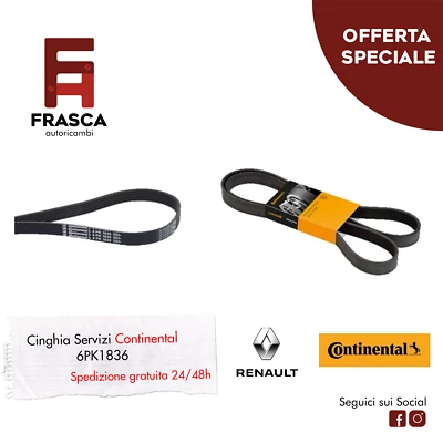 Cinghia Servizi PolyV Continental Renault Master II Autobus JD 2.5 dCi - Imagen 1 de 3