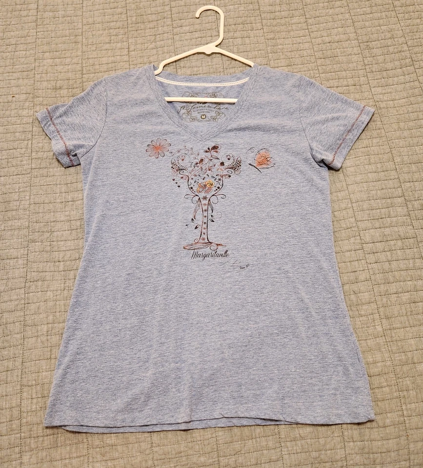 Margaritaville Women’s Size M Blue Summer T-Shirt - Image 1 of 4