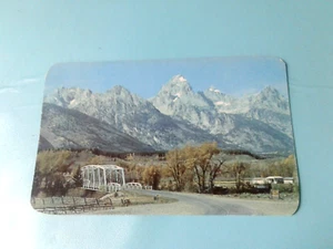 WYOMING: TETON PEAKS FROM SNAKE RIVER CROSSING MOOSE, WY ON HWY 287 - PM 1955 - Picture 1 of 3