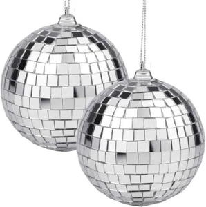 4/6/8/10/12" Mirror Glass Disco Ball DJ Home Party Club Stage Shiny Light Effect - Picture 1 of 16