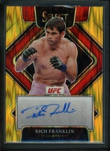2022 RICH FRANKLIN 08/10 AUTO PANINI SELECT UFC FLASH GOLD AUTOGRAPHS