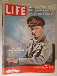 Life Magazine October 13 1958 Field Marshal Viscount Montgomery Alamein vtg ads - Picture 1 of 2