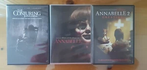 Lotto 3 DVD - Annabelle + Annabelle 2 + The Conjuring (L'Evocazione) Come nuovi - Foto 1 di 4