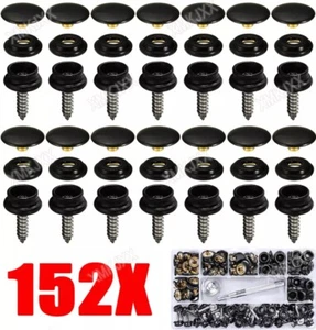 152x Druckknopf Schraube Druckknöpfe Edelstahl Für Persenning Plane Zelt Boot - Bild 1 von 16