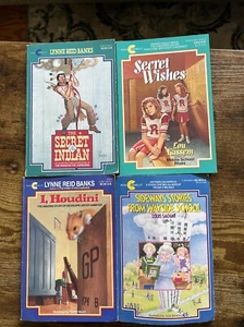 4 AVON Camelot Paperback Books. The Secret Indian-I,Houdini-Secret Wishes- side - Imagen 1 de 6