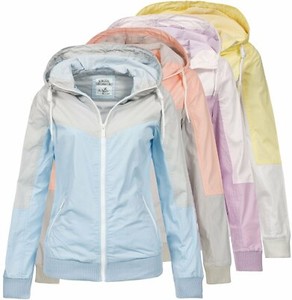 Damen Jacke Damenjacke Übergangsjacke Kapuze WIndbreaker Sublevel LSL-366