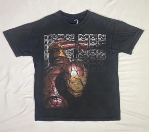 Iron Man Avengers Hemd Herren Large schwarz Marvel Comics Superheld Ironman Print - Bild 1 von 13