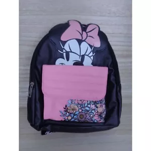 Disney Minnie Mouse Mini Backpack Black Pink - Picture 1 of 6