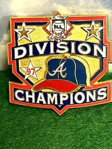 ATLANTA BRAVES PIN 1997 DIVISION CHAMPIONS AGAIN!! - Picture 1 of 1