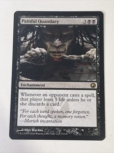 MTG Painful Quandary Enchantment Rare Black Scars Of Mirrodin NM - Picture 1 of 2